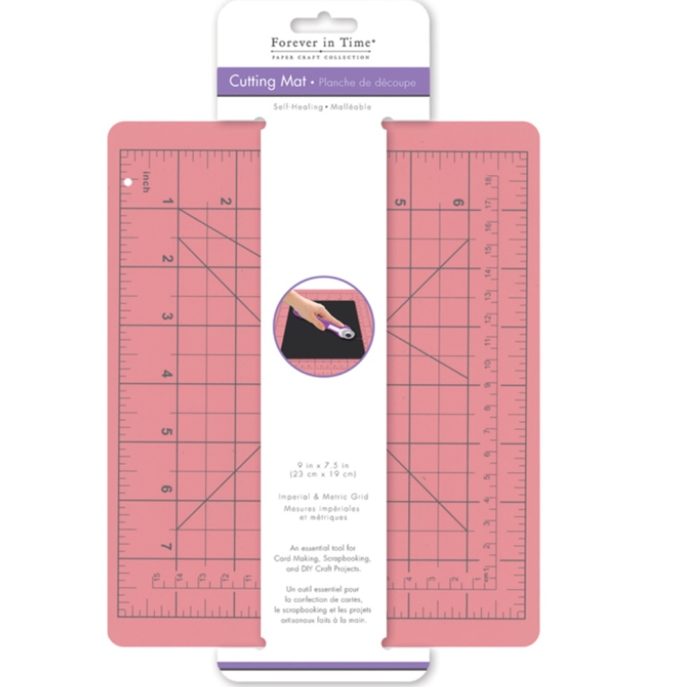 Pink Cutting Mat 7.5" x 9" in